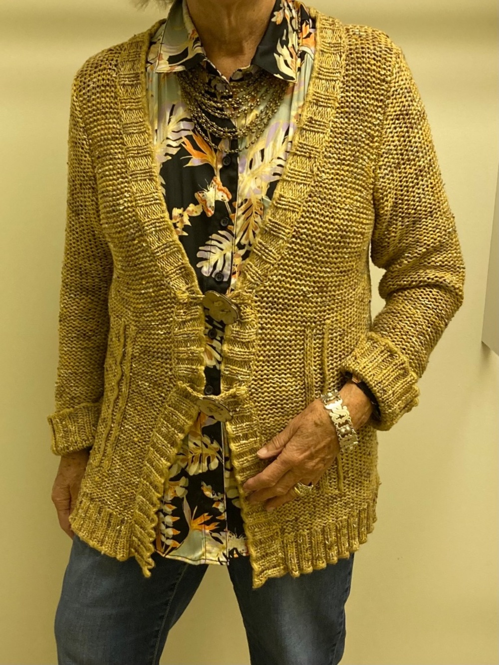 BCBG Max VINTAGE Boho cardigan  sweater